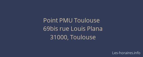 Point PMU Toulouse
