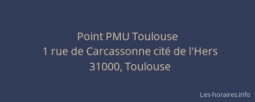Point PMU Toulouse