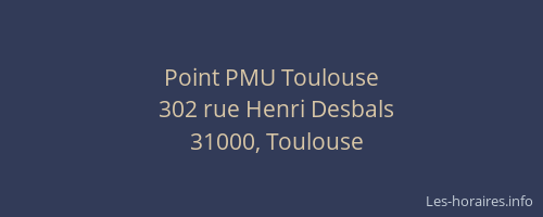 Point PMU Toulouse