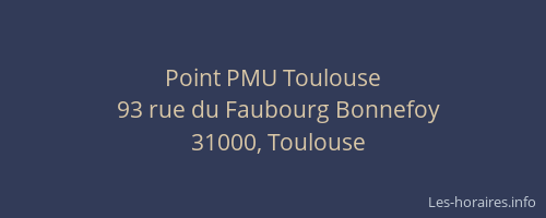 Point PMU Toulouse