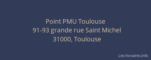 Point PMU Toulouse
