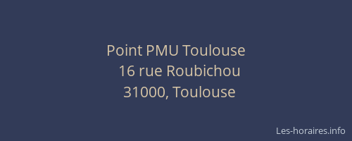 Point PMU Toulouse