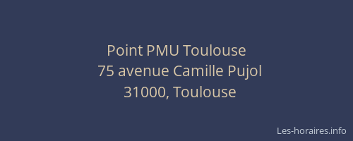 Point PMU Toulouse