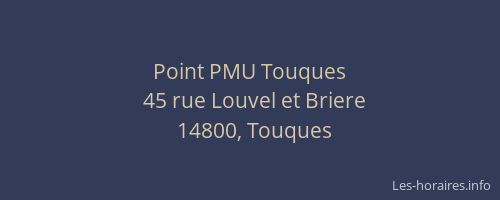 Point PMU Touques