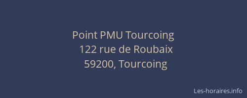 Point PMU Tourcoing