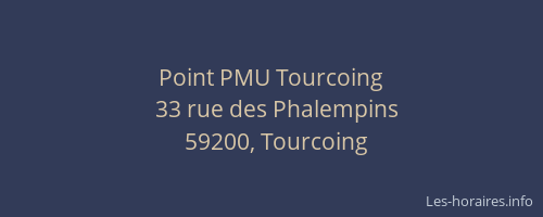 Point PMU Tourcoing