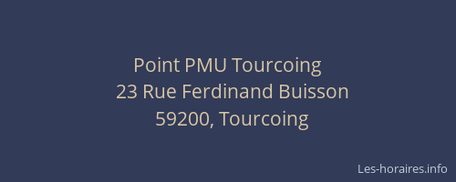 Point PMU Tourcoing