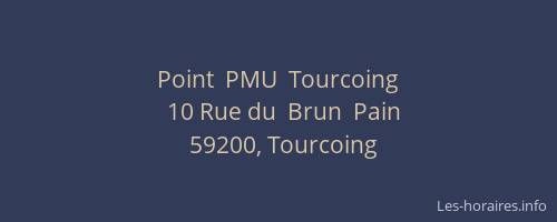 Point  PMU  Tourcoing