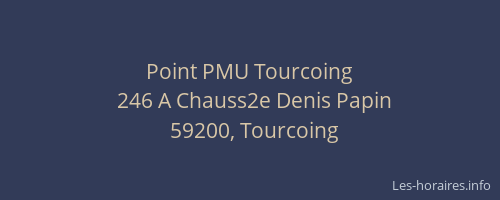 Point PMU Tourcoing