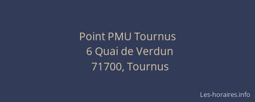 Point PMU Tournus