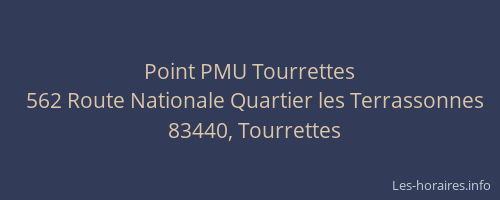Point PMU Tourrettes