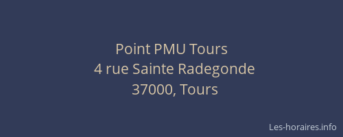 Point PMU Tours