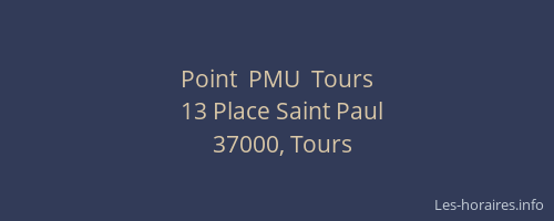 Point  PMU  Tours