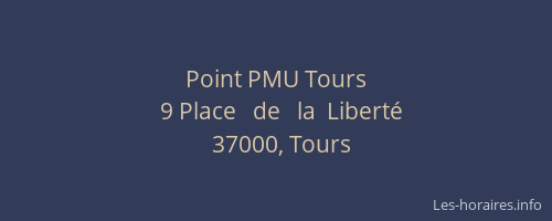 Point PMU Tours