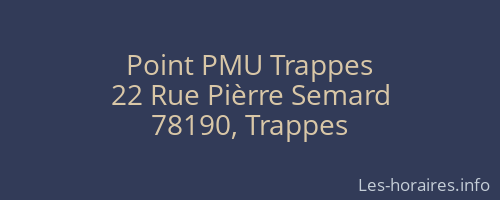 Point PMU Trappes