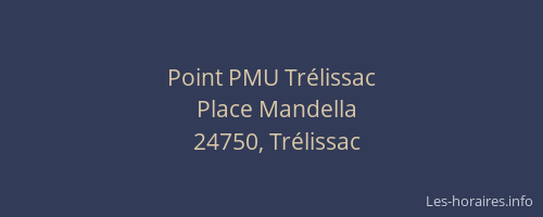 Point PMU Tr&eacute;lissac