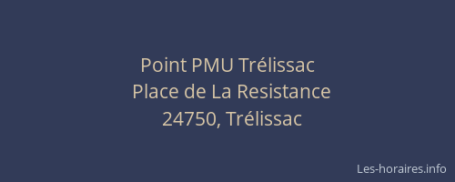 Point PMU Trélissac