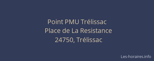 Point PMU Tr&eacute;lissac