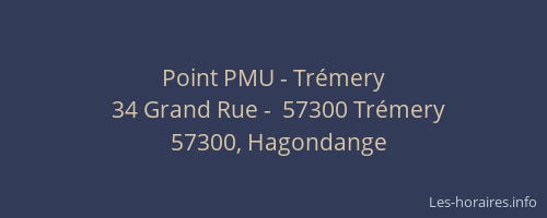 Point PMU - Trémery