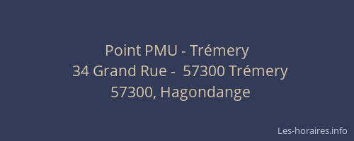 Point PMU - Tr&eacute;mery