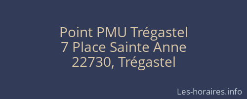 Point PMU Trégastel