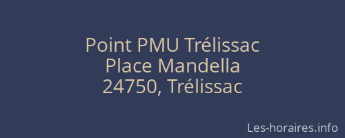 Point PMU Trélissac