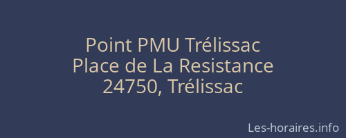 Point PMU Trélissac