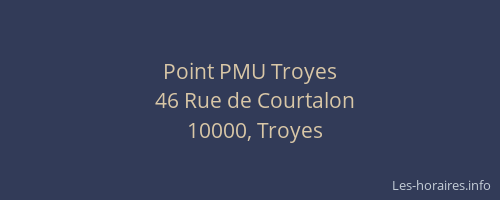 Point PMU Troyes