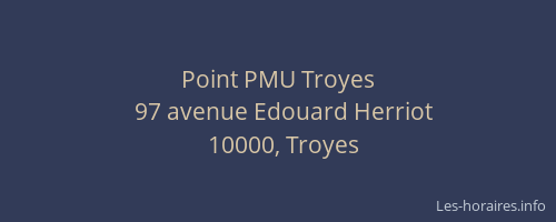 Point PMU Troyes