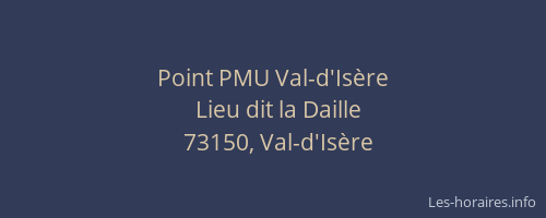 Point PMU Val-d'Isère
