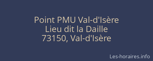 Point PMU Val-d'Isère