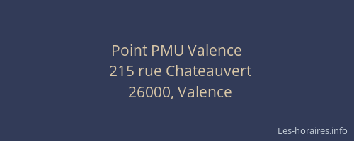 Point PMU Valence