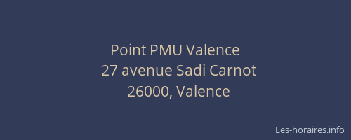 Point PMU Valence