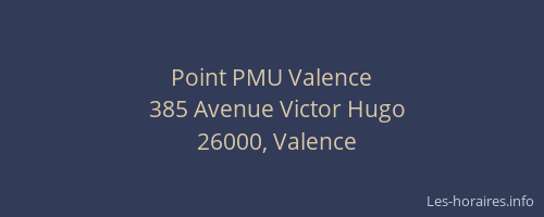 Point PMU Valence