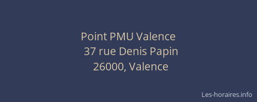 Point PMU Valence