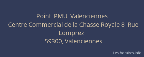 Point  PMU  Valenciennes