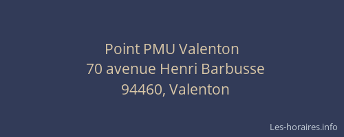 Point PMU Valenton