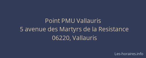 Point PMU Vallauris