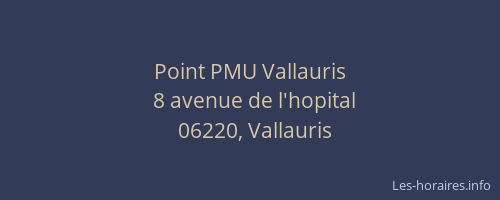 Point PMU Vallauris