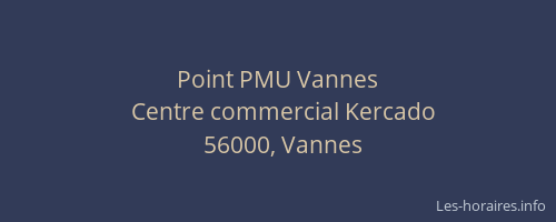 Point PMU Vannes