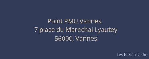 Point PMU Vannes