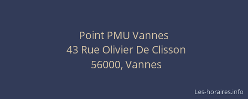Point PMU Vannes