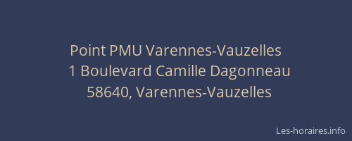 Point PMU Varennes-Vauzelles