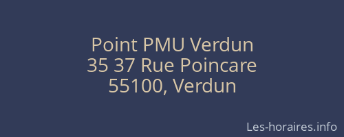 Point PMU Verdun