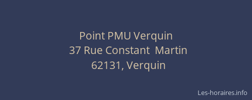 Point PMU Verquin