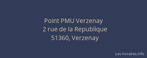Point PMU Verzenay