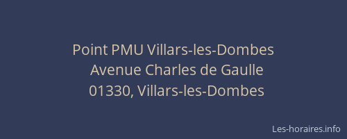 Point PMU Villars-les-Dombes