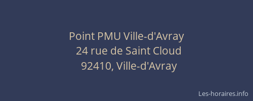 Point PMU Ville-d'Avray