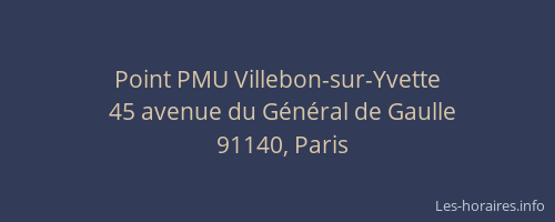 Point PMU Villebon-sur-Yvette