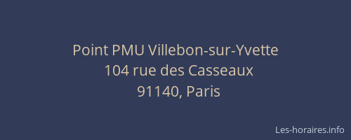 Point PMU Villebon-sur-Yvette